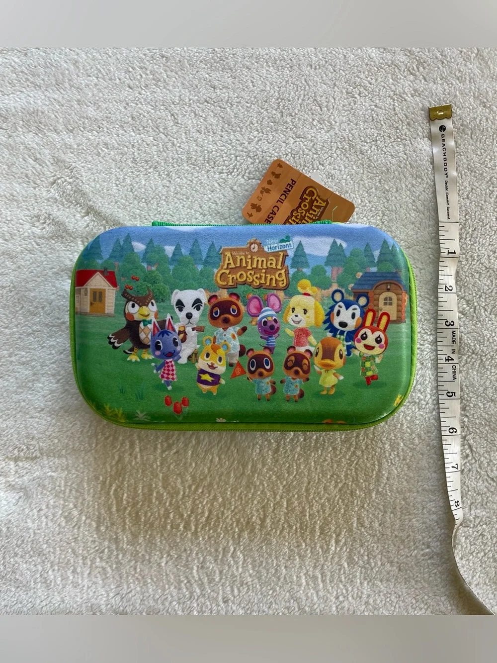 Animal Crossing Fabric Hard Shell Pencil Case NWT